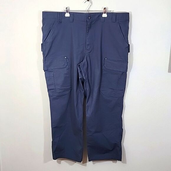 Duluth Flex Firehouse blue/grey cargo work pants size 48X32 - Picture 1 of 12